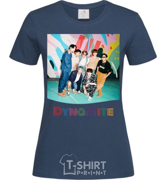 Women's T-shirt Dynamite k pop navy-blue фото