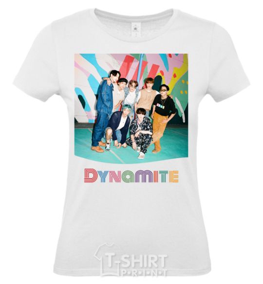 Women's T-shirt Dynamite k pop White фото