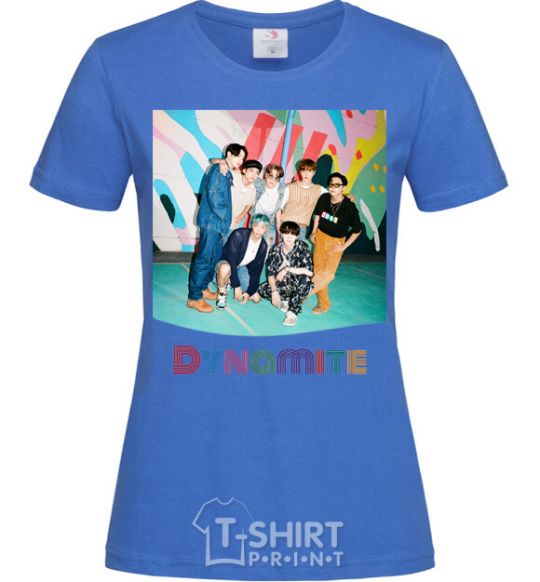 Women's T-shirt Dynamite k pop royal-blue фото