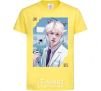 Kids T-shirt Jin BTS like a cat cornsilk фото