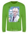 Sweatshirt Jin BTS like a cat orchid-green фото