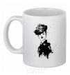 Ceramic mug Black lady White фото