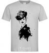 Men's T-Shirt Black lady grey фото