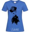 Женская футболка Black lady Ярко-синий фото