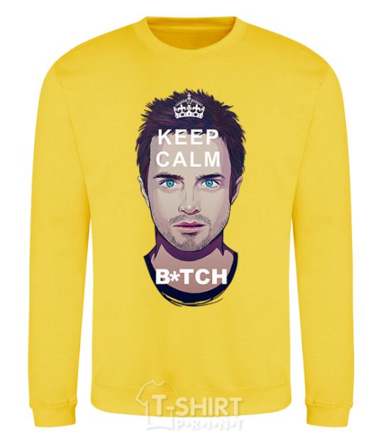 Sweatshirt Keep calm Pinkman yellow фото