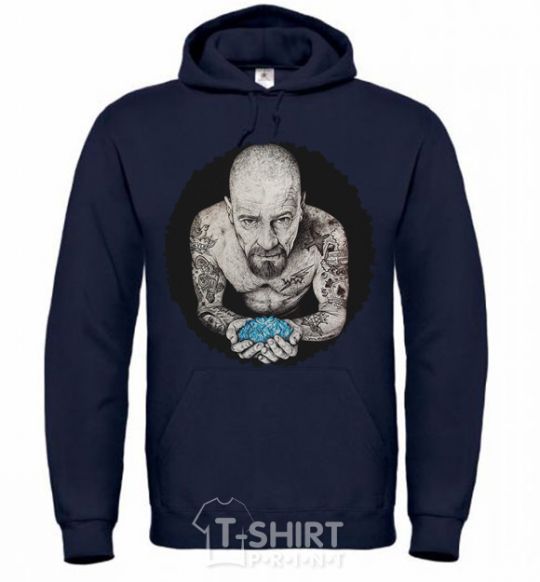 Men`s hoodie Heisenberg with blue navy-blue фото