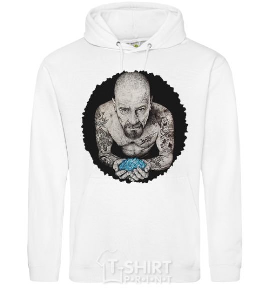 Men`s hoodie Heisenberg with blue White фото