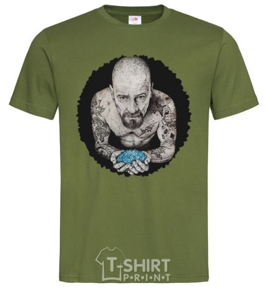 Men's T-Shirt Heisenberg with blue millennial-khaki фото