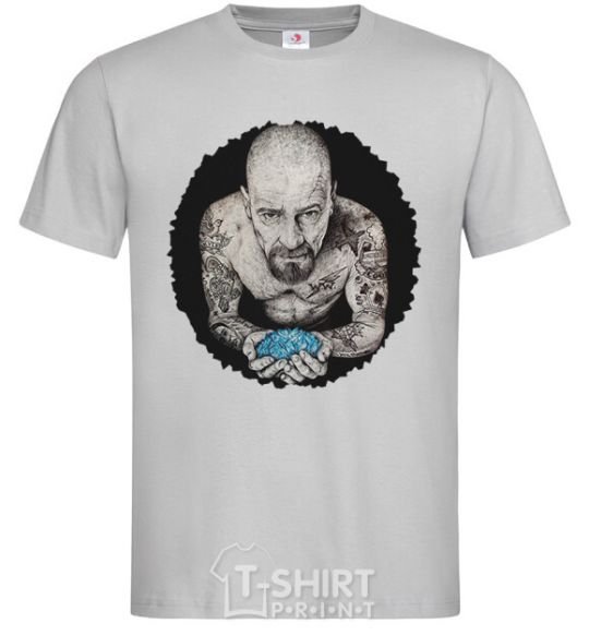 Men's T-Shirt Heisenberg with blue grey фото