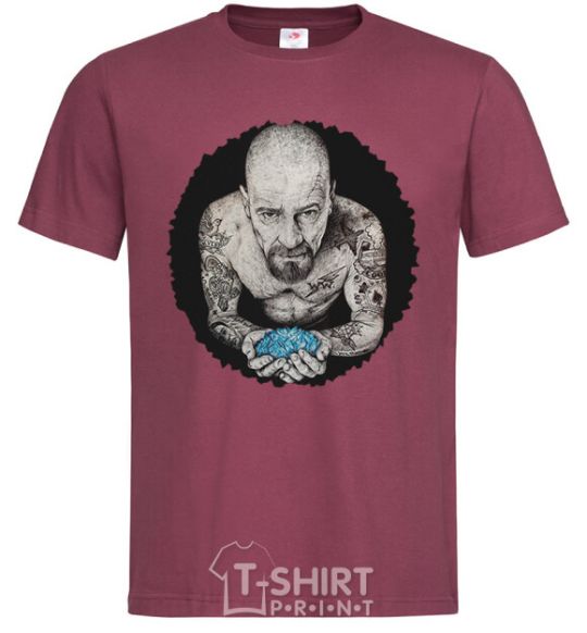 Men's T-Shirt Heisenberg with blue burgundy фото