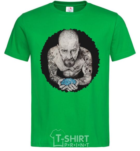 Men's T-Shirt Heisenberg with blue kelly-green фото