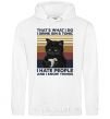 Men`s hoodie I hate people and i know things White фото