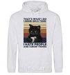 Men`s hoodie I hate people and i know things sport-grey фото