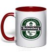 Mug with a colored handle I am not in danger I am danger red фото