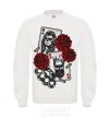 Sweatshirt Santa Muerte and skull White фото