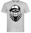 Men's T-Shirt Bear in fullcap grey фото