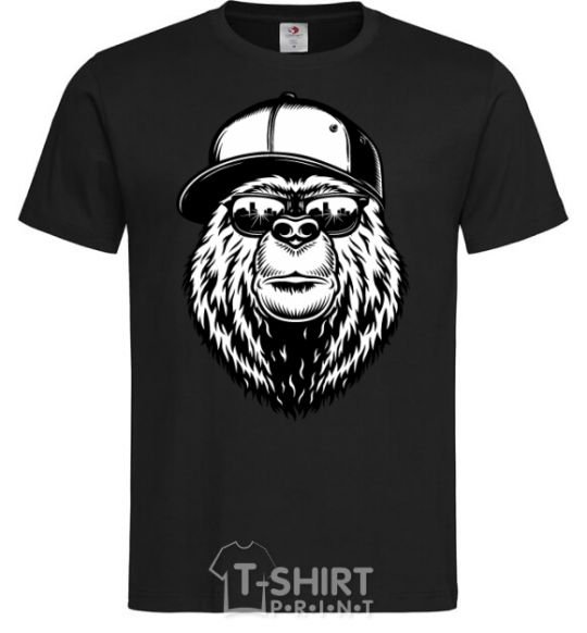 Men's T-Shirt Bear in fullcap black фото