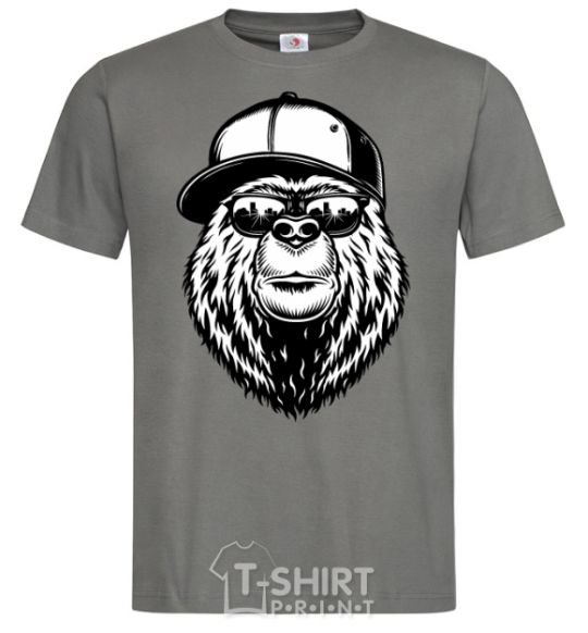 Men's T-Shirt Bear in fullcap dark-grey фото
