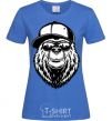 Women's T-shirt Bear in fullcap royal-blue фото