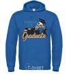 Men`s hoodie Finally i'm graduate royal фото