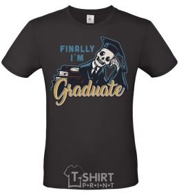 Men's T-Shirt Finally i'm graduate black фото