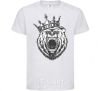 Kids T-shirt Bear in crown White фото