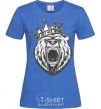 Women's T-shirt Bear in crown royal-blue фото