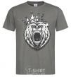 Men's T-Shirt Bear in crown dark-grey фото