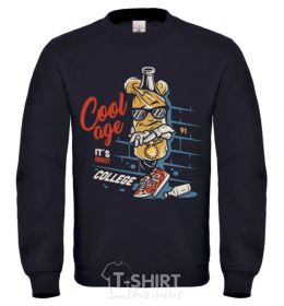 Sweatshirt Cool age it's about college black фото