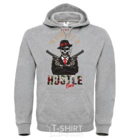 Men`s hoodie Stay humble hustle hard sport-grey фото