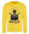 Sweatshirt Stay humble hustle hard yellow фото