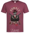 Men's T-Shirt Stay humble hustle hard burgundy фото