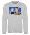 Sweatshirt Ukrainian anime soldier sport-grey фото