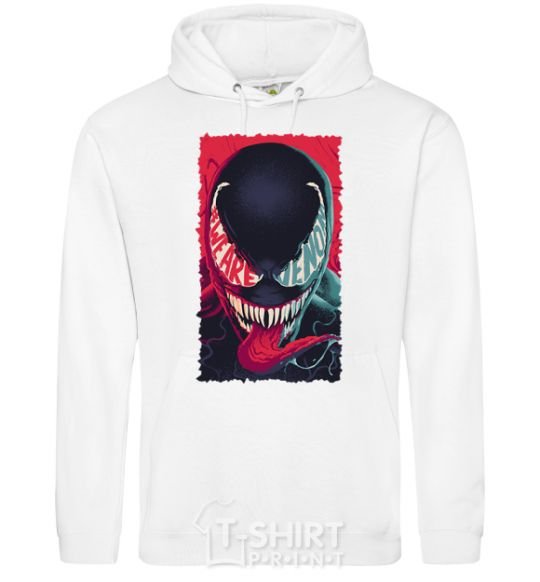 Men`s hoodie We are venom White фото