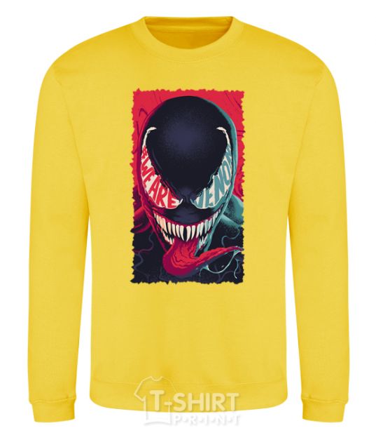 Sweatshirt We are venom yellow фото