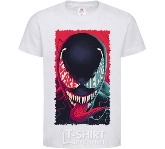 Kids T-shirt We are venom White фото