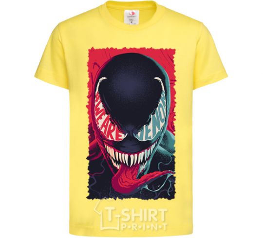 Kids T-shirt We are venom cornsilk фото