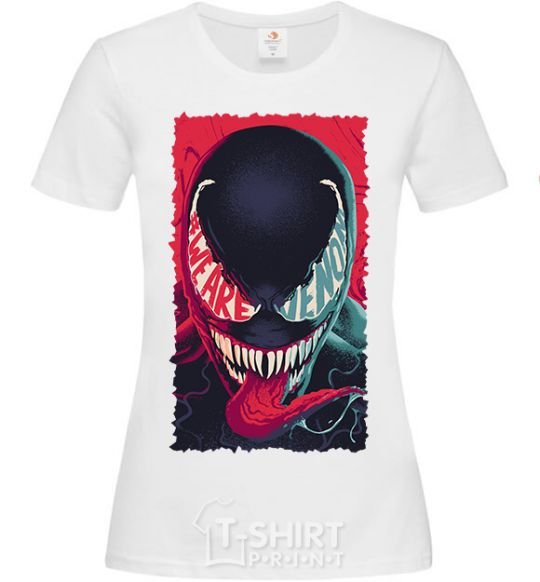 Women's T-shirt We are venom White фото