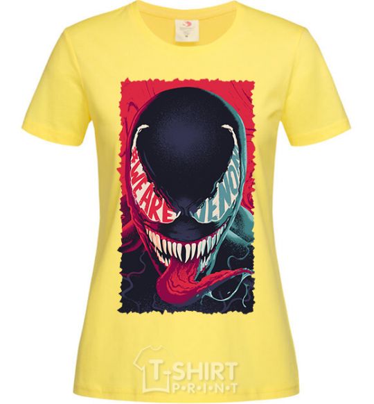 Women's T-shirt We are venom cornsilk фото