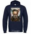 Men`s hoodie Tom Hardy in a mask navy-blue фото