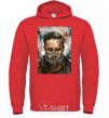 Men`s hoodie Tom Hardy in a mask bright-red фото