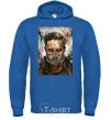 Men`s hoodie Tom Hardy in a mask royal фото