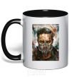 Mug with a colored handle Tom Hardy in a mask black фото