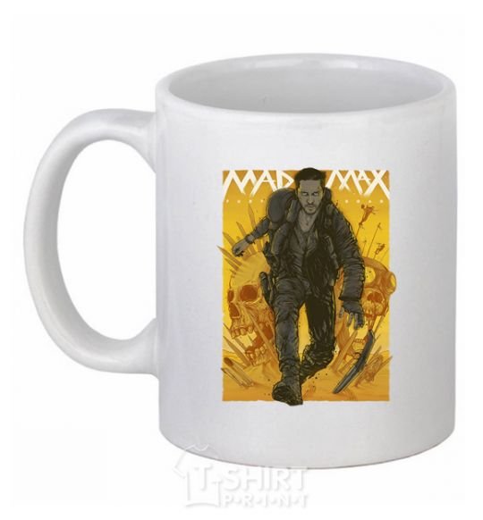 Ceramic mug Mad max fury road yellow White фото