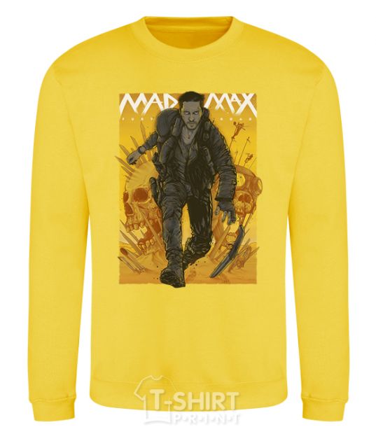 Свитшот Mad max fury road yellow Солнечно желтый фото