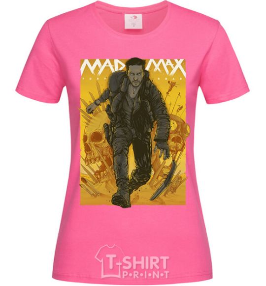 Женская футболка Mad max fury road yellow Ярко-розовый фото