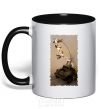 Mug with a colored handle Warboys Mad Max black фото