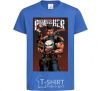 Kids T-shirt The punisher art royal-blue фото