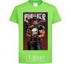 Kids T-shirt The punisher art orchid-green фото