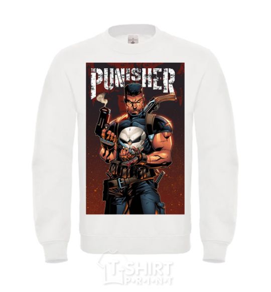 Свитшот The punisher art Белый фото